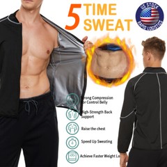 Heavy Duty Suit Weight Loss Sauna Sweat Suit Exercise Men Fitness