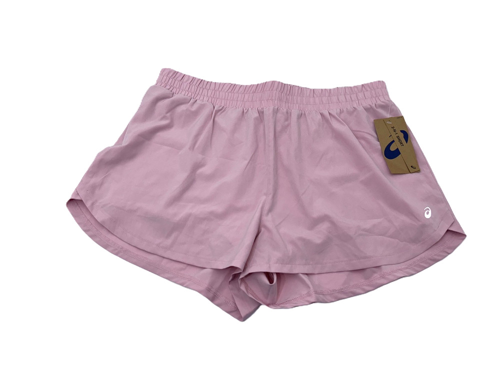 $45 ASICS Women’s 2 in 1 Running Shorts w/Zip Pocket -Purple-Large-New With Tags