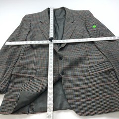 Ermenegildo Zegna Tessuto Houndstooth 44 Wool Sport Coat Beige Black PLS READ