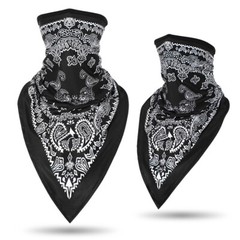 2x Motorcycle Face Mask Balaclava Scarf Bandana Neck Gaiter Headwear Mouth Cover