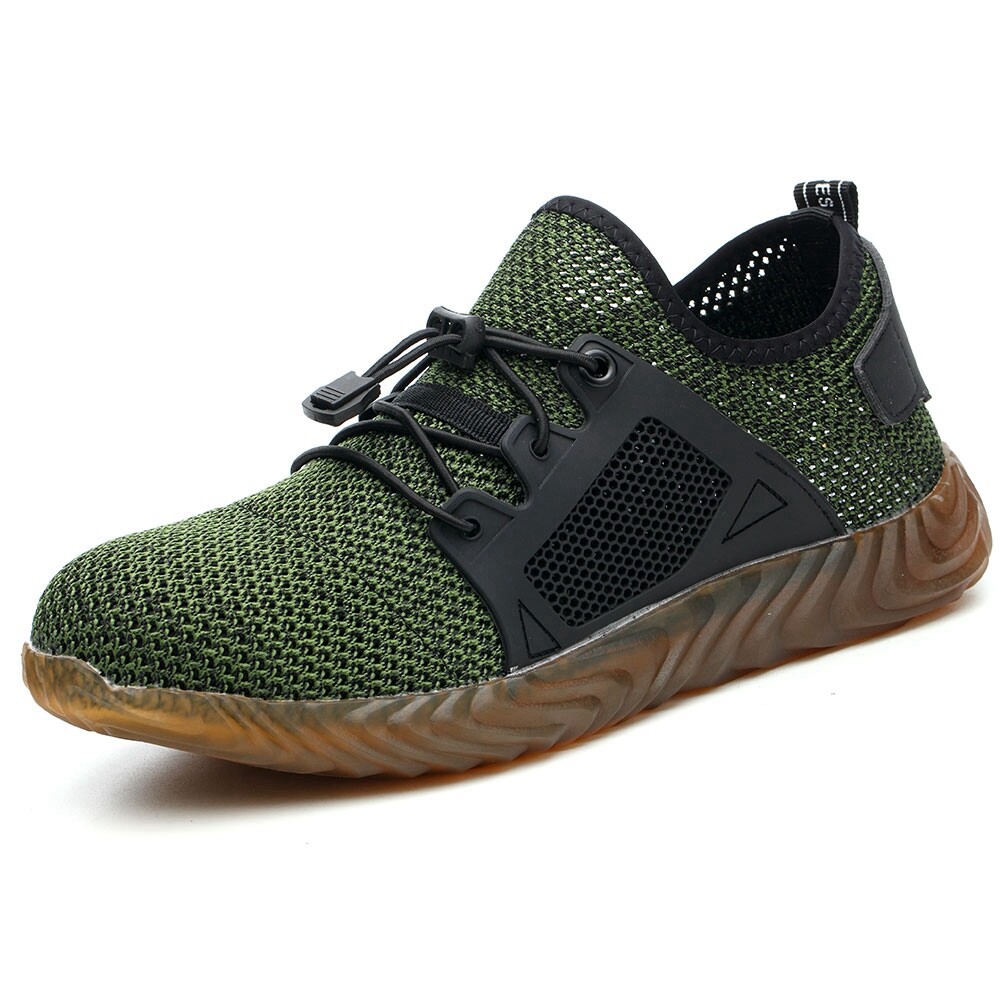 Mens Mesh Safety Shoes Work Steel Toe Boots Indestructible Lightweight Sneakers