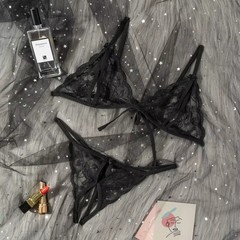 Sexy Lingerie Lace Bra G-string Thong Set Babydoll Sleepwear Underwear Nightwear
