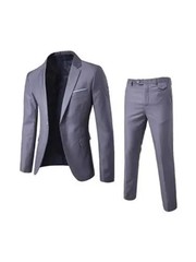 Trajes Para Hombres de Vestir Chaqueta Elegantes Saco Pantalón Largo Boda