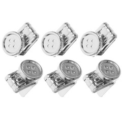 6 Pcs Removable Metal Button Suspender Buttons for Men Pants Jeans