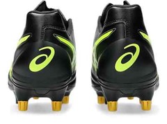ASICS Rugby Cleats LETHAL RELENTLESS WIDE 1111A259.001 Black/Safety Yellow NEW