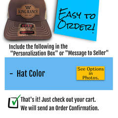 Trucker Hat Baseball Cap Snapback King Ranch Western Style 34 Color Choices