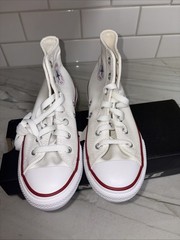 Converse High Top Optic White Sneakers Youth Size 2 Shoes New In Box