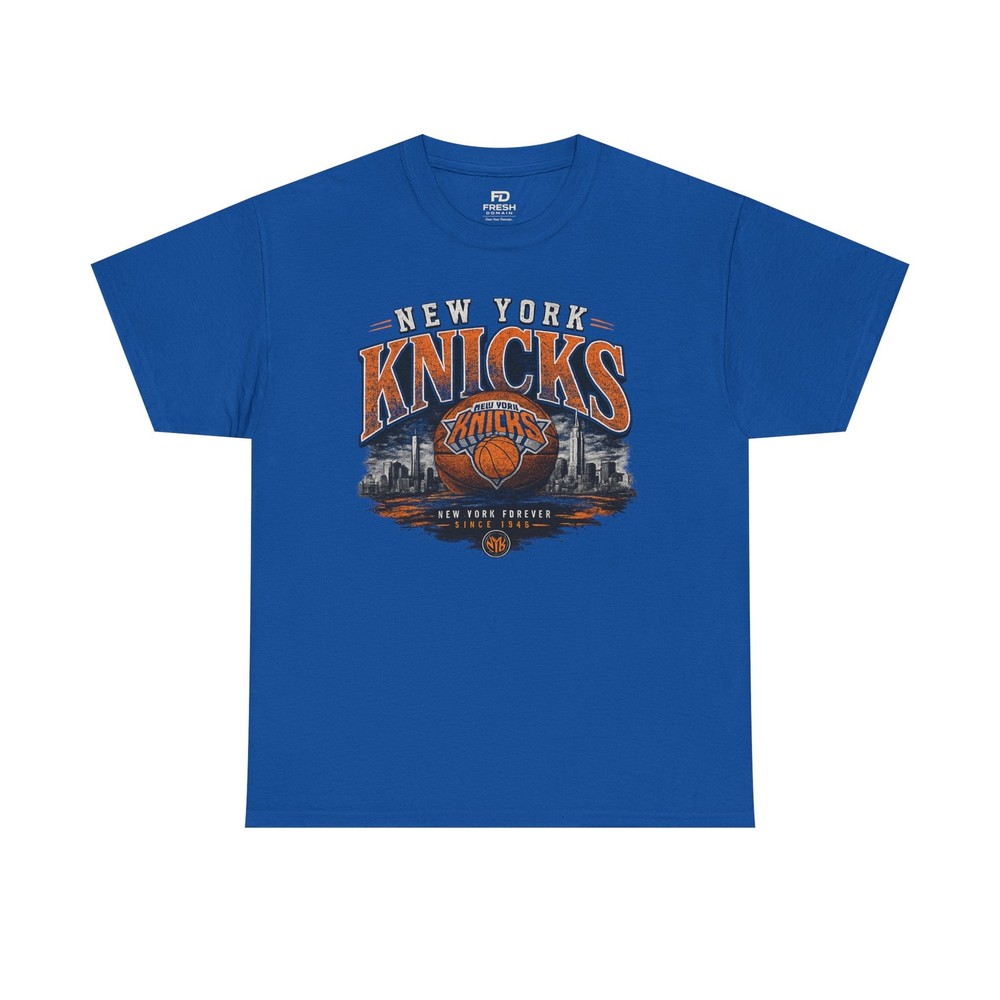 New York Knicks NYC Basketball Tee | Knicks Retro Skyline | NBA Fan Gift