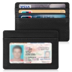 FINTIE Slim Minimalist Front Pocket Wallet, 4.4 x 0.4 x 3.5 inches, Black