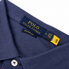 Polo Ralph Lauren Men’s Custom Fit Polo Shirt Size L Navy Blue Yacht Club