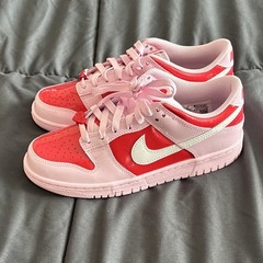 Nike Dunk Low BG Pink Foam/Summit White Leather Kids US 6Y IQ0218-663