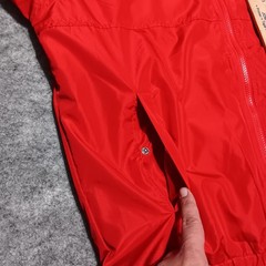 Spyder Pro HydroWeb Windbreaker Jacket Mens Large Red Hooded Full Zip DryWeb New