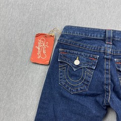 Vintage True Religion Jeans Women 26 Blue Becky Denim Bootcut Made in USA