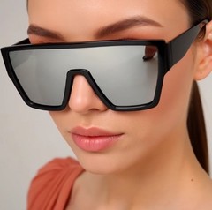 OVERSIZED THICK BOLD SQUARE TRENDY SUNGLASSES RETRO DESIGNER FASHION OUTDOOR NEW