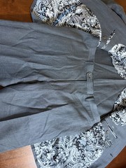 INDOCHINO Bespoke Gray Weave Full Suit 38R Wool Linen