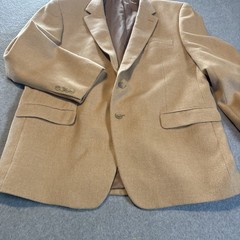Chaps 100% Camel Hair Beige Blazer Men’s 46R RN-69456 Very Good Cond.