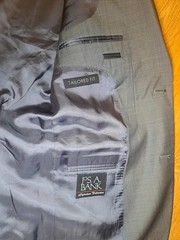 Jos A Bank Sport Coat Mens 43L Gray Wool Double Vented