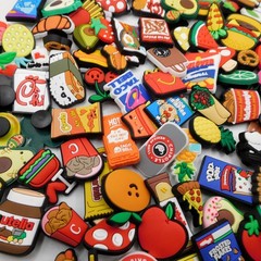 YOU PICK Crocs Shoe Charms Bogg Bag Fast Food Fruit Cheeseburger McD Taco Pizza