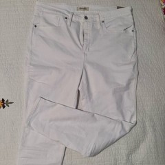 Madewell Plus High-Rise Skinny Jeans in Pure White 16w