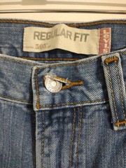 Levi’s 505 Regular Fit Jeans Light Wash Blue Straight Leg Denim W33 L30 C167