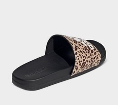 New Womens ADIDAS ADILETTE COMFORT SLIDE ID8502 BLACK LEOPARD US W 6-10