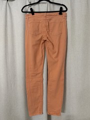 PAIGE Women’s Skinny Jeans Slim Fit Orange Medium Wash Cotton Denim 5-Pocket