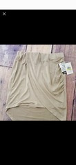 Kensie Women’s Large Faux-Suede Asymmetrical Hi-low Skirt