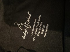 Baby Phat Black Strapless Tube Top Bandaeu with Gold Logo And Cat