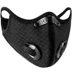 Adjustable Reusable Mask Protection with Filters Valves for Cycling Hiking Sport