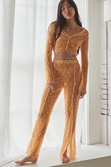 Urban Outfitters Sheer Mesh Set Festival Boho Hippie Peace Rave 90s Alt Grunge