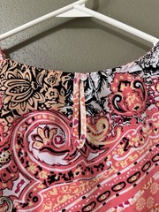 Christopher & Banks Women Size Petite P/XL Sleeveless Top Paisley Lightweight