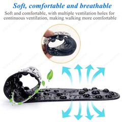 Enhanced Magnetic Therapy Massage Insoles Foot Acupressure Point Therapy Body