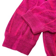 Rare Christian Dior PRET-A-PORTER Cardigan M Knit Silk, Cotton, Rayon Pink