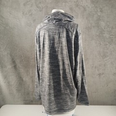 NWT KAREN SCOTT Smoke Grey Sweatshirt XXL(20-22) Pink Loose Turtle Neck