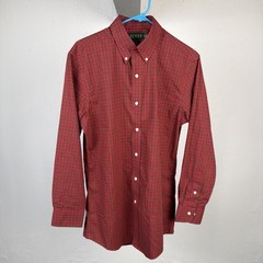 Ralph Lauren Men’s Shirt Red Size Large Long Sleeve Button Up Plaid 15 1/2 32/33