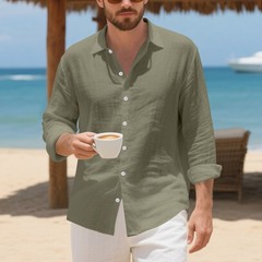 Casual Loose American Style Long Sleeve Shirt
