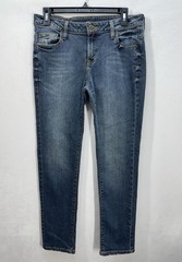 Garnet Hill Signature 5-pocket Slim Jeans Women’s 6 Blue Medium Wash Stretch