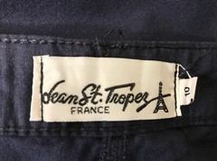 Dean St. Troper France Women’s Capris, Navy Blue Cotton Pants Size Varies New !!