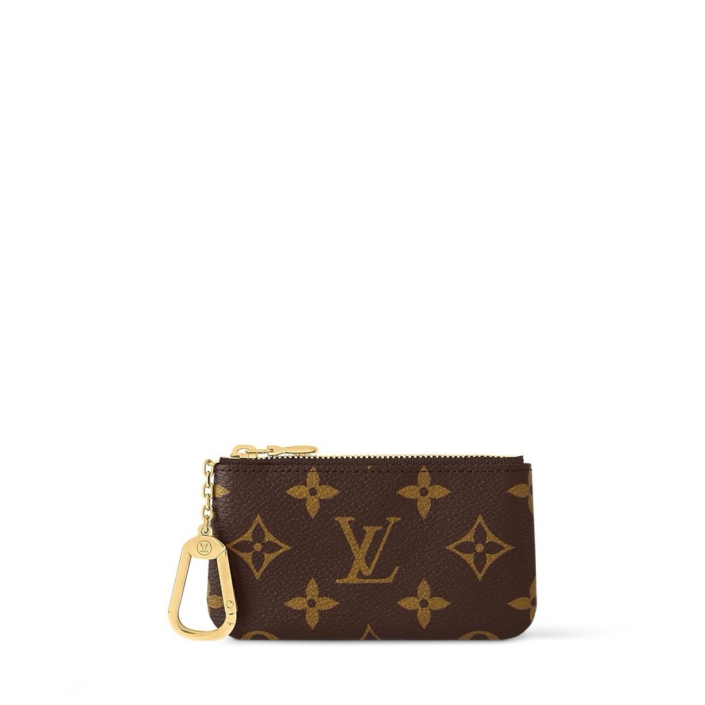 Louis Vuitton Authentic Card/Key/Coin Pouch Brown Monogram (Brand New with Box)