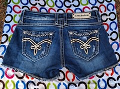 Rock Revival Becky Dark Wash Jean Shorts