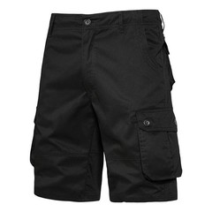 Men’s Tactical Cargo Shorts Black Multi Pocket Outdoor Hiking Casual Work Shorts