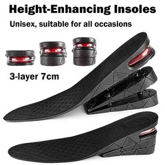 Men Women Shoe Insoles Invisible Height Increase Heel Lift Taller Inserts Pad US