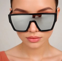 OVERSIZED THICK BOLD SQUARE TRENDY SUNGLASSES RETRO DESIGNER FASHION OUTDOOR NEW