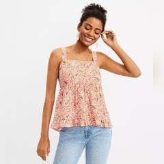 New Ann Taylor LOFT Bird Tie Back Peplum Cami Size 8