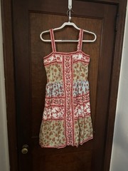 Gal Meets Glam Gianna Patchwork Printed Sundress Size 6