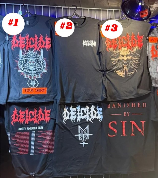 DEICIDE US Tour 2026 T-Shirt reprint