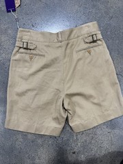 NWT Ralph Lauren Purple Label Pleated Khaki Shorts – 32