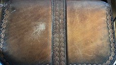 Vintage Genuine Leather Shoulder Bag/Handmade Satchel Rich Cognac Brown