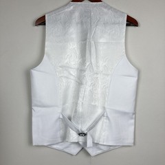 Tayion Collection Men’s Vest Classic-Fit Solid Suit Separate Size S White