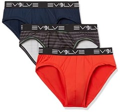 Evolve Men’s Micro Sport Medium Fiery Red/Progressing Stripe-alloy/Varsity Navy
